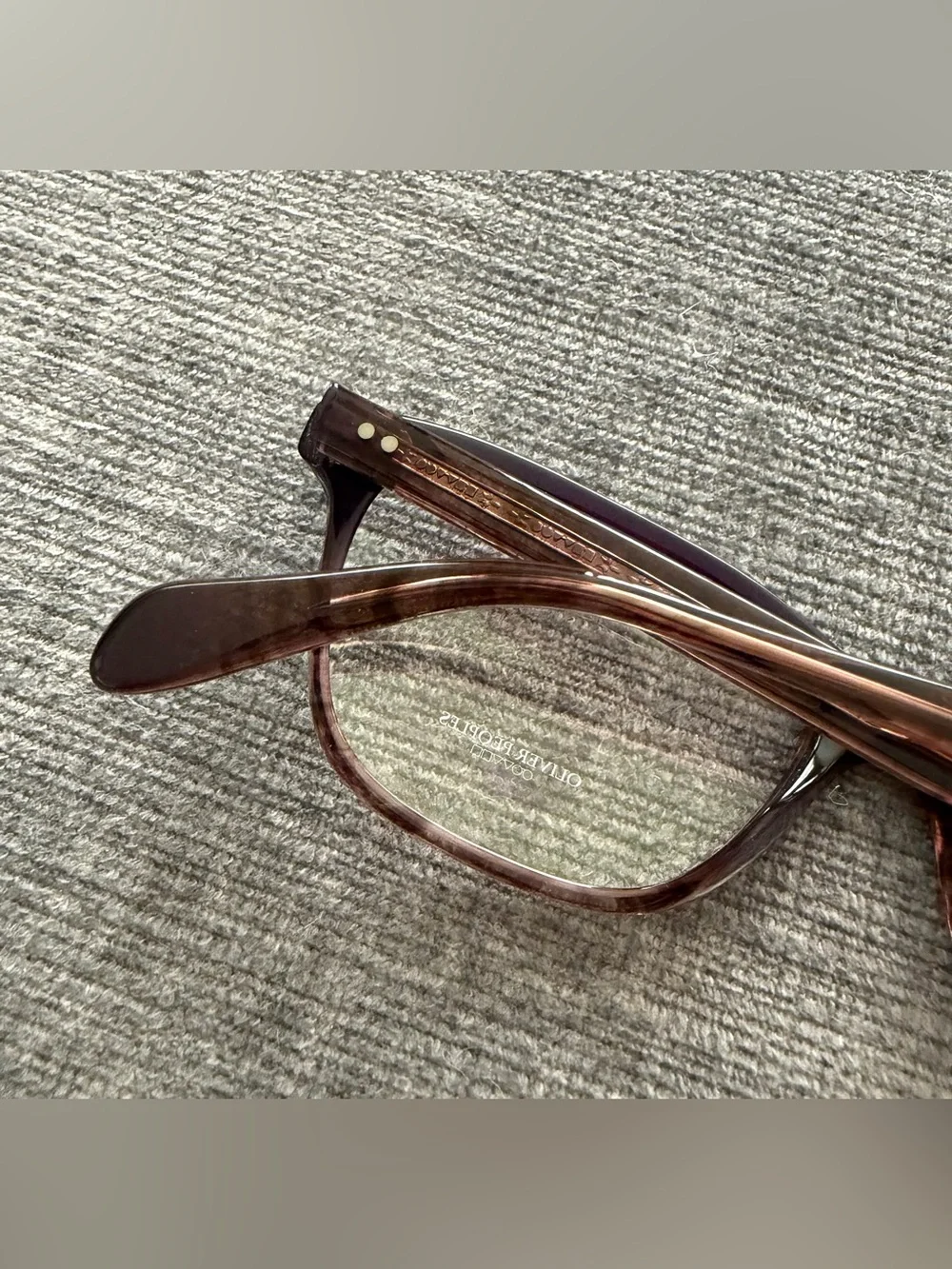 Oliver Peoples Ashton c.1418 Purple and Brown glasses 52-17-140